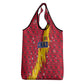 Chad Christmas Grocery Bag National Coat of Arms and Snowflake Accents - African Pride