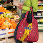 Chad Christmas Grocery Bag National Coat of Arms and Snowflake Accents - African Pride