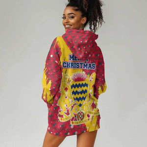 Chad Christmas Hoodie Dress National Coat of Arms and Snowflake Accents - African Pride