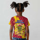 Chad Christmas Kid T shirt National Coat of Arms and Snowflake Accents - African Pride