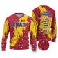 Chad Christmas Ugly Christmas Sweater National Coat of Arms and Snowflake Accents - African Pride