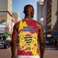 Chad Christmas Men Tank Top National Coat of Arms and Snowflake Accents - African Pride