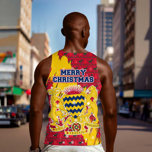 Chad Christmas Men Tank Top National Coat of Arms and Snowflake Accents - African Pride