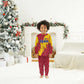 Chad Christmas Pajama Set National Coat of Arms and Snowflake Accents - African Pride