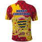Chad Christmas Polo Shirt National Coat of Arms and Snowflake Accents - African Pride