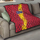 Chad Christmas Quilt National Coat of Arms and Snowflake Accents - African Pride