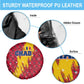 Chad Christmas Spare Tire Cover National Coat of Arms and Snowflake Accents - African Pride