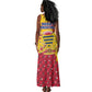 Chad Christmas Tank Maxi Dress National Coat of Arms and Snowflake Accents - African Pride