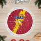 Chad Christmas Tree Skirt National Coat of Arms and Snowflake Accents - African Pride