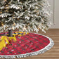 Chad Christmas Tree Skirt National Coat of Arms and Snowflake Accents - African Pride