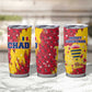 Chad Christmas Tumbler Cup National Coat of Arms and Snowflake Accents - African Pride