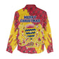 Chad Christmas Women Casual Shirt National Coat of Arms and Snowflake Accents - African Pride