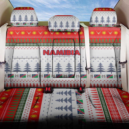 Namibia Christmas Back Car Seat Cover Coat of Arm National Flag Motif - African Pride