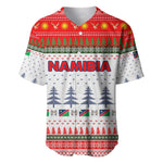 Namibia Christmas Baseball Jersey Coat of Arm National Flag Motif - African Pride