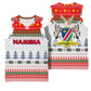 Namibia Christmas Basketball Jersey Coat of Arm National Flag Motif - African Pride