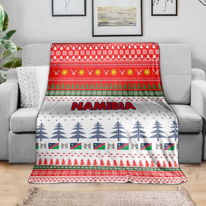 Namibia Christmas Blanket Coat of Arm National Flag Motif - African Pride