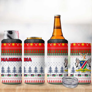 Namibia Christmas 4 in 1 Can Cooler Tumbler Coat of Arm National Flag Motif - African Pride