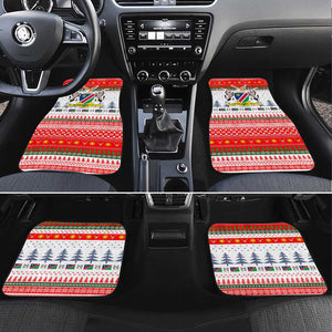 Namibia Christmas Car Mats Coat of Arm National Flag Motif - African Pride