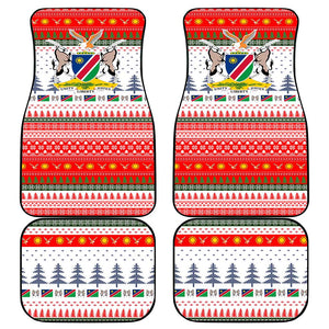 Namibia Christmas Car Mats Coat of Arm National Flag Motif - African Pride