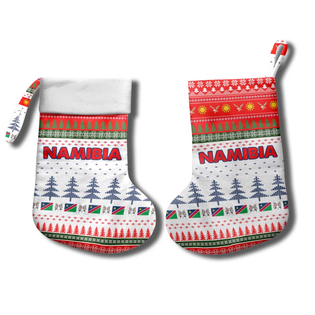 Namibia Christmas Stocking Coat of Arm National Flag Motif - African Pride