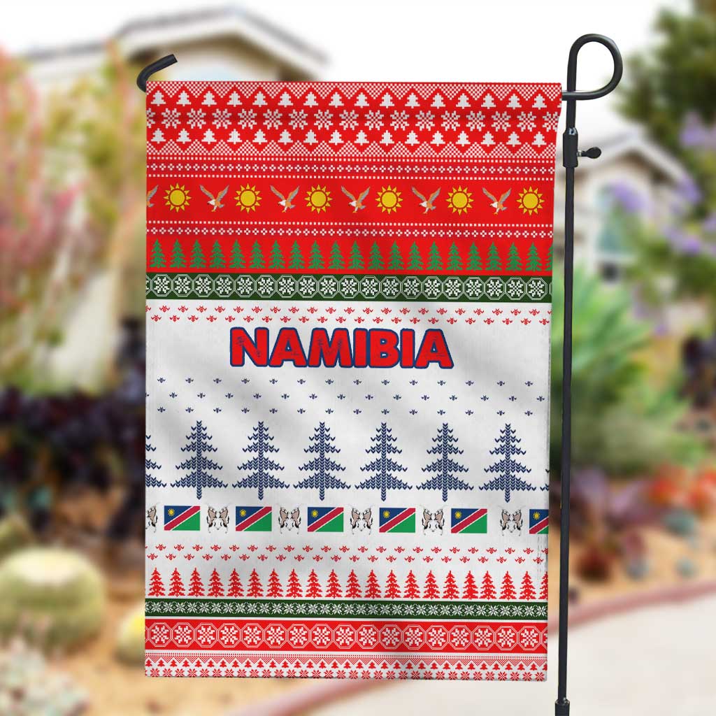 Namibia Christmas Garden Flag Coat of Arm National Flag Motif - African Pride