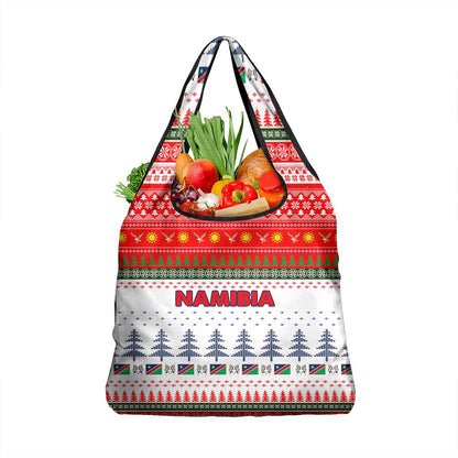 Namibia Christmas Grocery Bag Coat of Arm National Flag Motif - African Pride