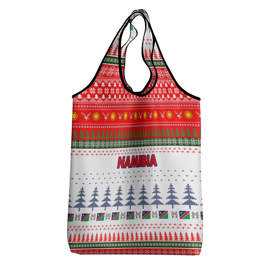 Namibia Christmas Grocery Bag Coat of Arm National Flag Motif - African Pride