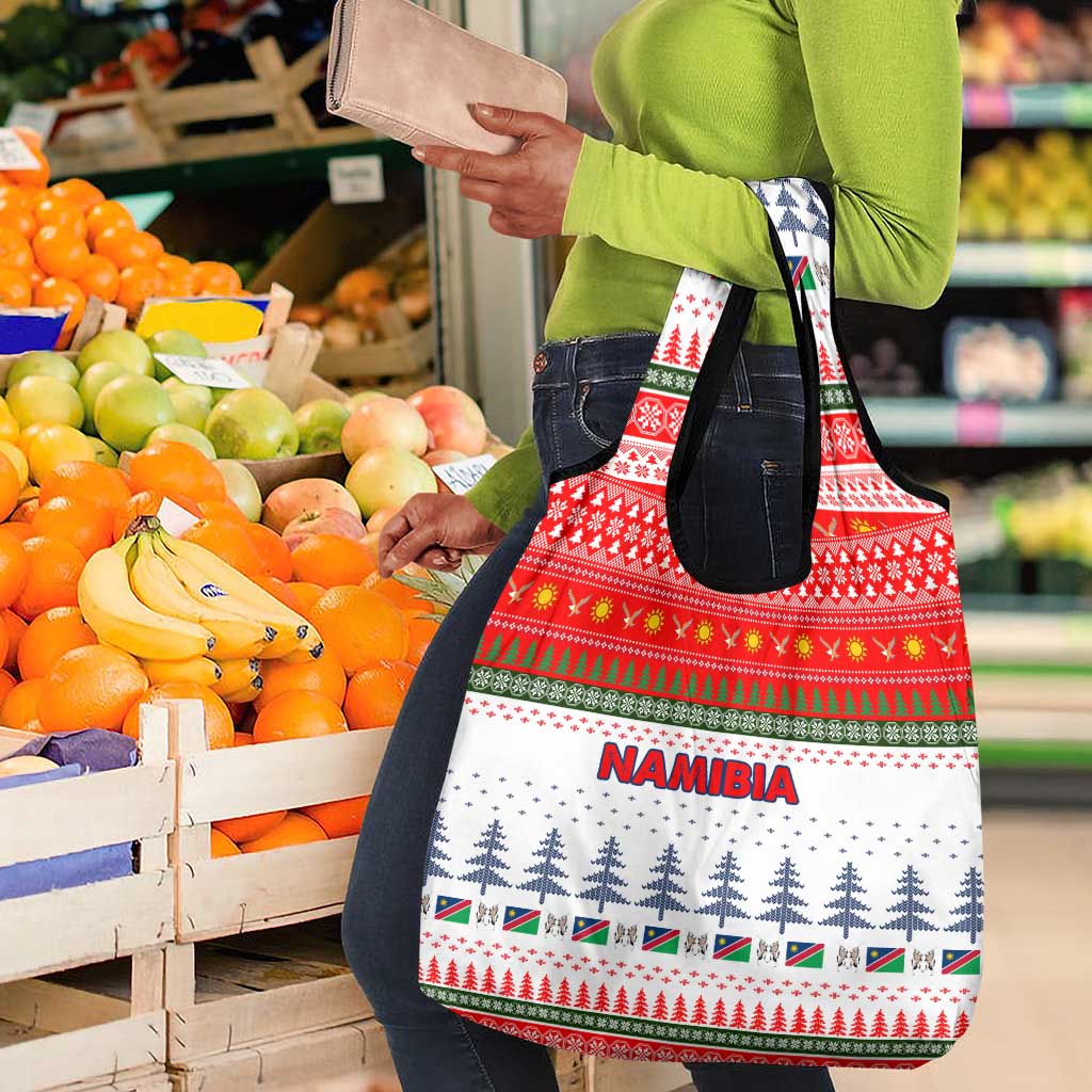Namibia Christmas Grocery Bag Coat of Arm National Flag Motif - African Pride