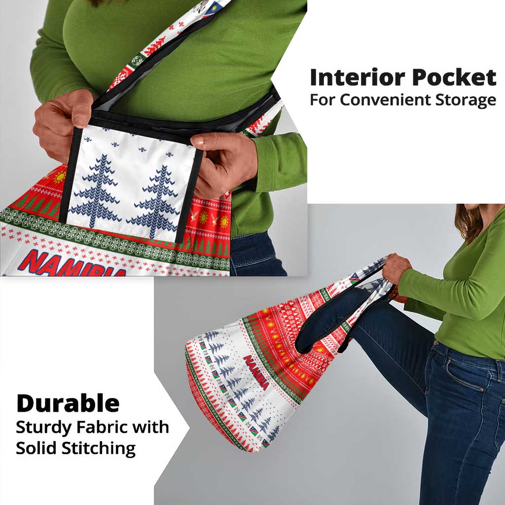 Namibia Christmas Grocery Bag Coat of Arm National Flag Motif - African Pride