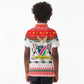 Namibia Christmas Kid Polo Shirt Coat of Arm National Flag Motif - African Pride