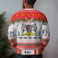 Namibia Christmas Ugly Christmas Sweater Coat of Arm National Flag Motif - African Pride