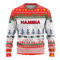 Namibia Christmas Ugly Christmas Sweater Coat of Arm National Flag Motif - African Pride