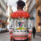 Namibia Christmas Long Sleeve Button Shirt Coat of Arm National Flag Motif - African Pride