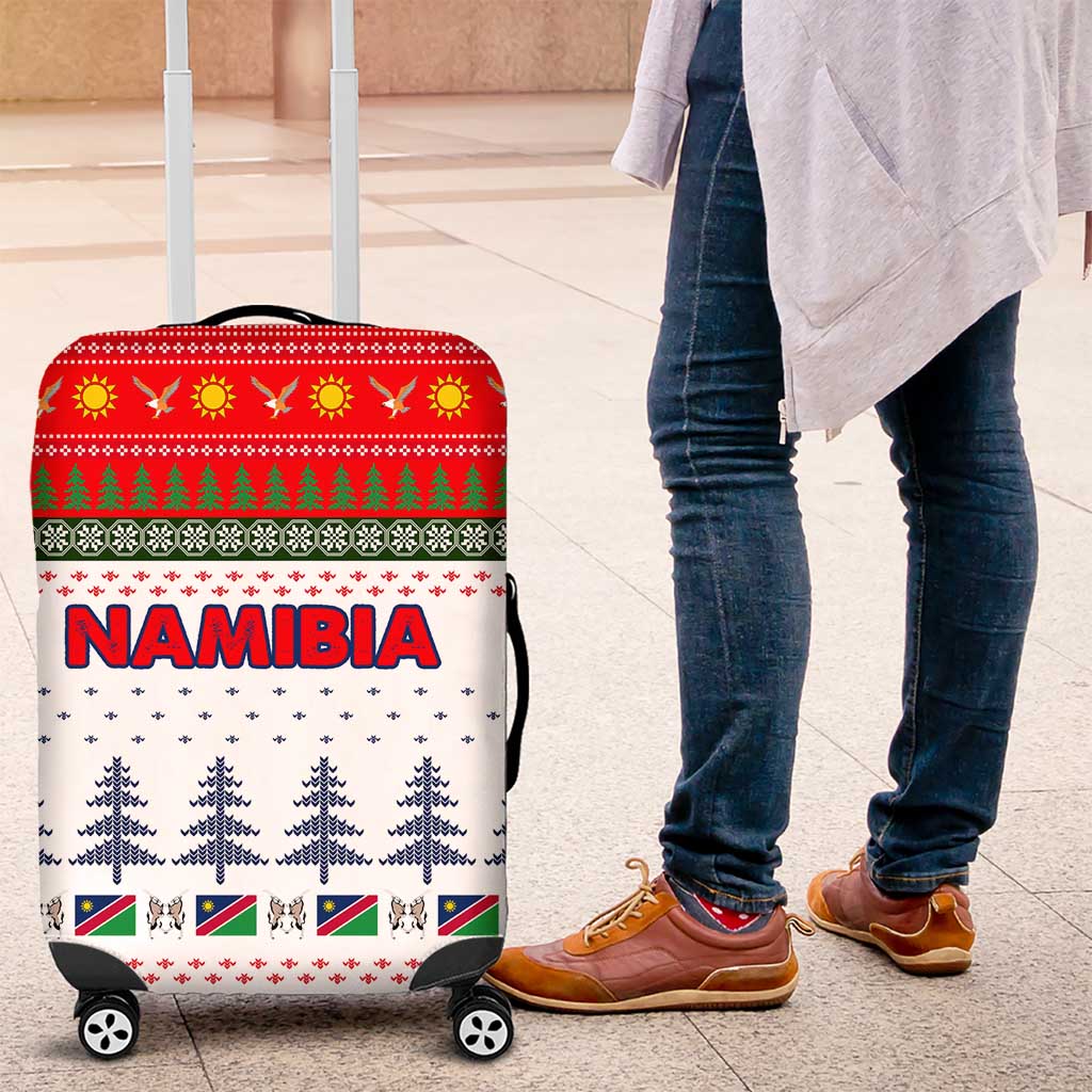 Namibia Christmas Luggage Cover Coat of Arm National Flag Motif - African Pride