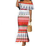 Namibia Christmas Mermaid Dress Coat of Arm National Flag Motif - African Pride