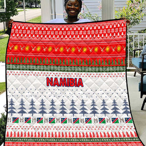 Namibia Christmas Quilt Coat of Arm National Flag Motif - African Pride