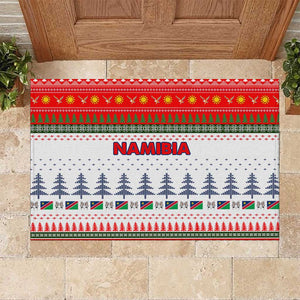 Namibia Christmas Rubber Doormat Coat of Arm National Flag Motif - African Pride