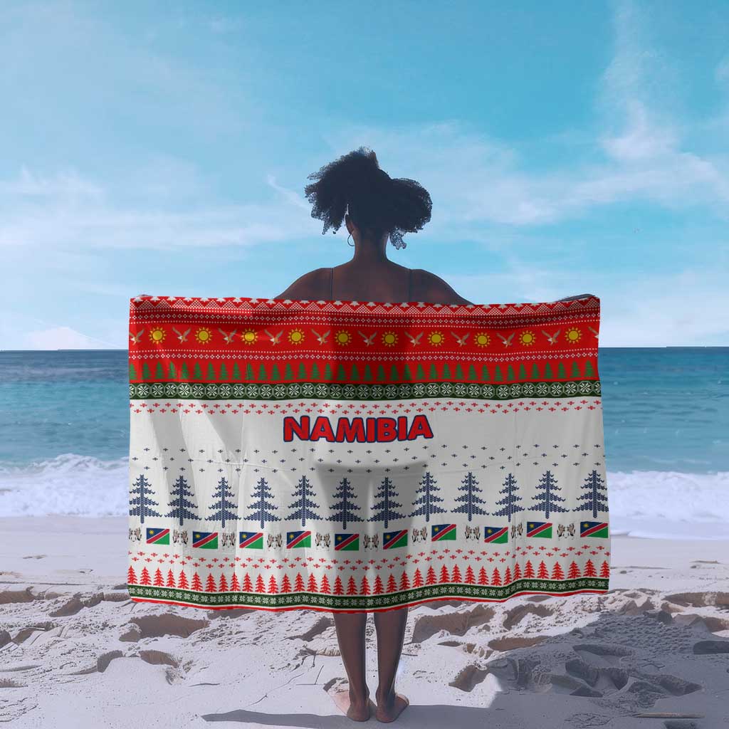 Namibia Christmas Sarong Coat of Arm National Flag Motif - African Pride