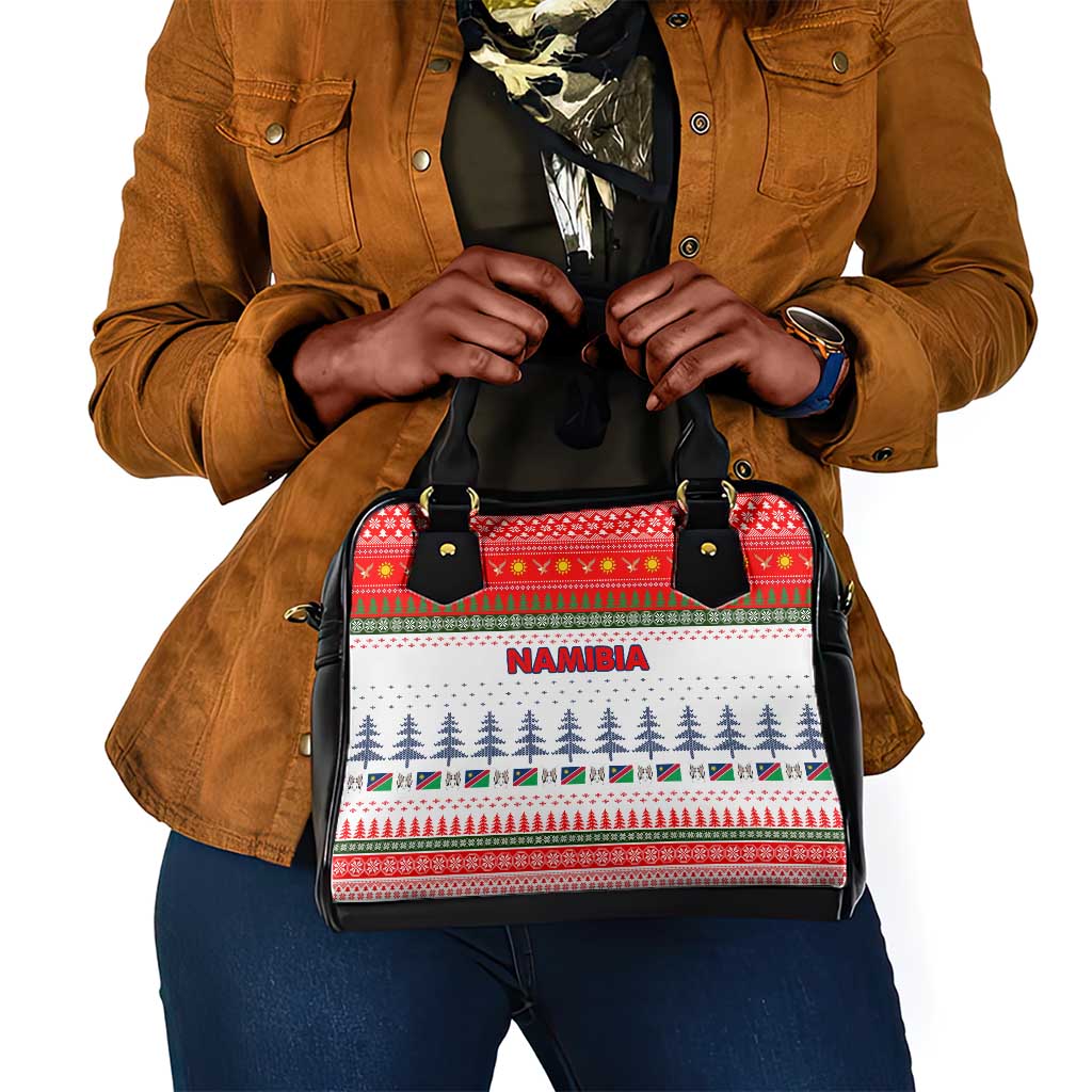 Namibia Christmas Shoulder Handbag Coat of Arm National Flag Motif - African Pride