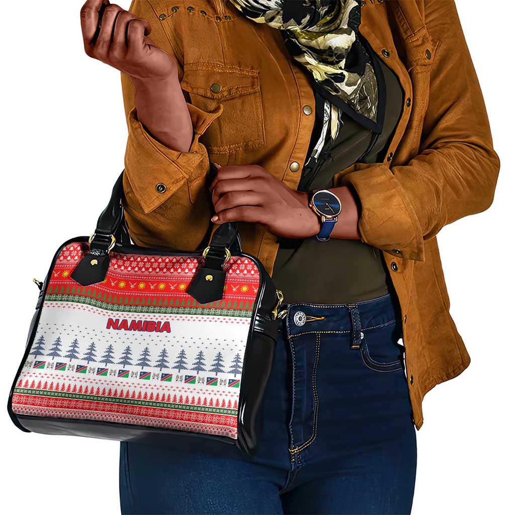 Namibia Christmas Shoulder Handbag Coat of Arm National Flag Motif - African Pride