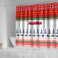 Namibia Christmas Shower Curtain Coat of Arm National Flag Motif - African Pride