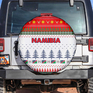 Namibia Christmas Spare Tire Cover Coat of Arm National Flag Motif - African Pride