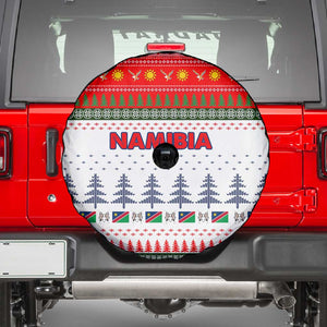 Namibia Christmas Spare Tire Cover Coat of Arm National Flag Motif - African Pride