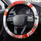 Namibia Christmas Steering Wheel Cover Coat of Arm National Flag Motif - African Pride