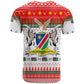 Namibia Christmas T shirt Coat of Arm National Flag Motif - African Pride