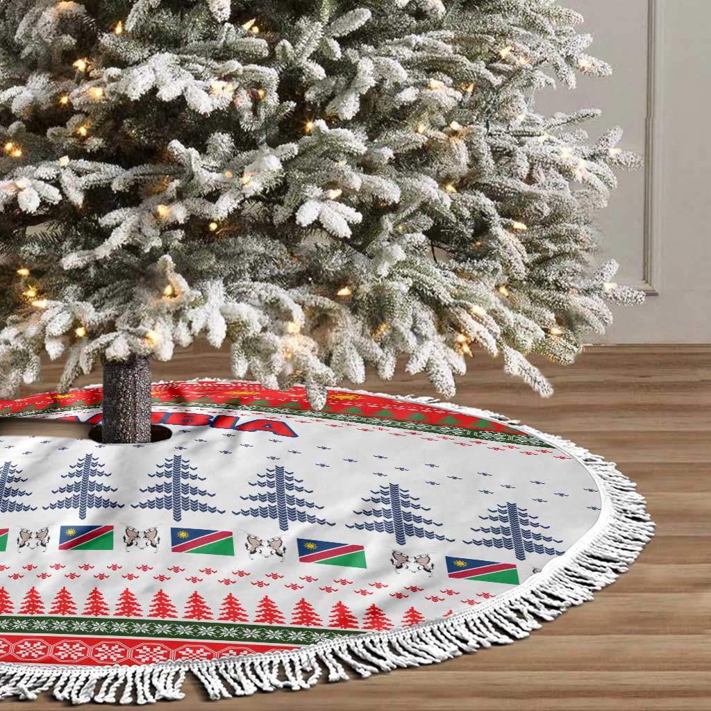 Namibia Christmas Tree Skirt Coat of Arm National Flag Motif - African Pride
