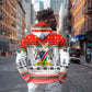Namibia Christmas Zip Hoodie Coat of Arm National Flag Motif - African Pride