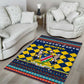 Namibia Christmas Area Rug Coat of Arms and Flag Map Motif - African Pride