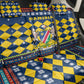 Namibia Christmas Back Car Seat Cover Coat of Arms and Flag Map Motif - African Pride
