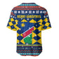Namibia Christmas Baseball Jersey Coat of Arms and Flag Map Motif - African Pride